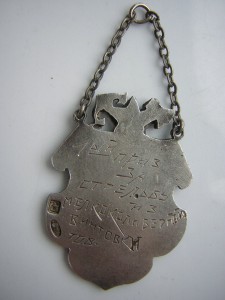 Жетон соревн.по стрельбе охраны Зап.Ж/Д (1929г.)__в серебре