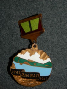 Знак 254 ИАП./ 1941-1945/.Латунь.