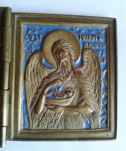 Складень. Деисус. Эмаль.