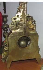 Часы "Дама на скамейке" 19 век Франция