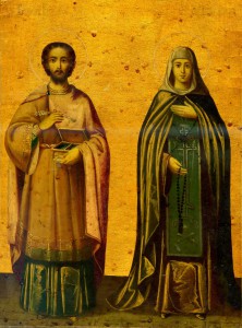 Чудотв. Косьма и Св. Ксения  1891г с письмом