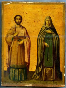 Чудотв. Косьма и Св. Ксения  1891г с письмом