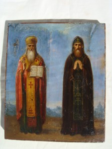 Икона Св Спиридон и Св князь Феодор.