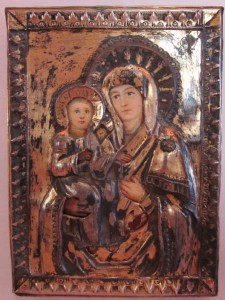 Икона Пресвятой Богородицы Троеручица. Оклад 84 пр.