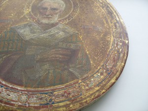 Св.Мифодий.Учитель слова.Сусалка.Круглая 44см