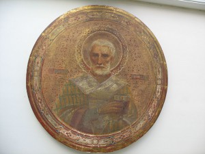 Св.Мифодий.Учитель слова.Сусалка.Круглая 44см