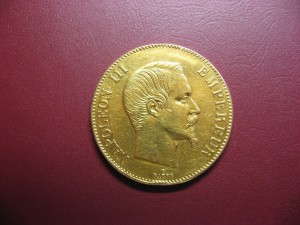 100FR Napoleon III 1857A золото,унция