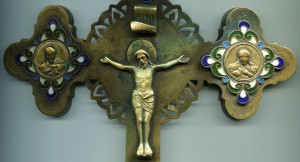 Крест с эмалями