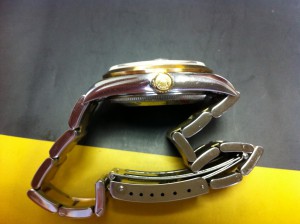 ROLEX oyster date 15203 steel-18kt-gold