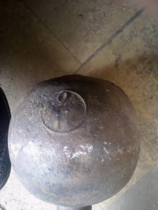 Гантель 2 пуда. Дореволюционная.