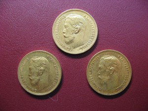 5 рублей 3шт 1898г и 1900г