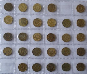 Коллекция монет СССР с 1921 по 1957 гг