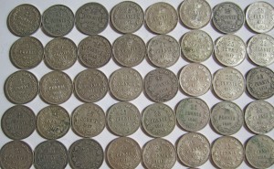 Финляндия 25 пенни 104 шт. 1873-1917 Хорошие Много в Люксе