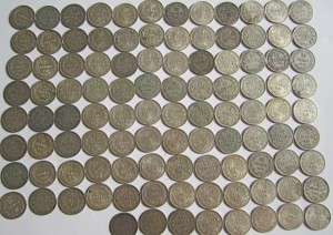 Финляндия 25 пенни 104 шт. 1873-1917 Хорошие Много в Люксе