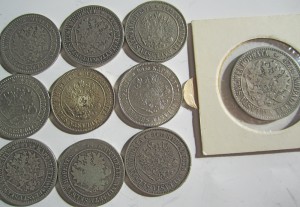 Финляндия 1 марка 30 шт. 1865-1915 + 2 марки 1866