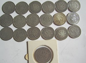 Финляндия 1 марка 30 шт. 1865-1915 + 2 марки 1866