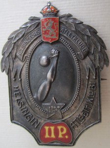 Знак Атлетический Клуб Гельсингфорс 1912 г. Серебро КРАСАВЕЦ