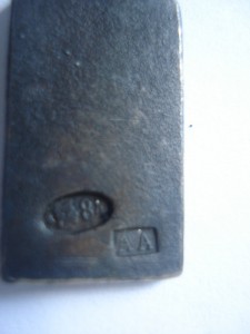 Жетон-погончик ( серебро,золото,клейма )