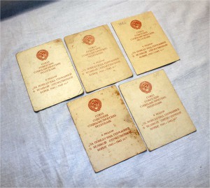 5 ОЧЕНЬ ИНТЕРЕСНЫХ ЗПНГ!! Подписи Генералов, дивизии, части!