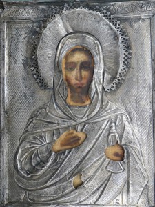 Икона Святая Мария Магдалина. Оклад серебро 84 пр.