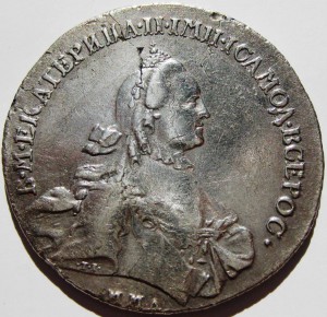 Рубль 1764 ммд еї в приличном состоянии.