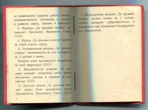 Трудовое Отличие № 15032 с документом