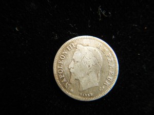 20 центов 1864 Франция Наполеон III