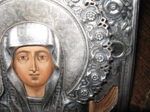 Икона Знамение , серебро