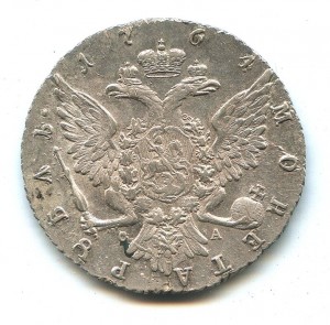1 рубль 1764г СПБ TI CA