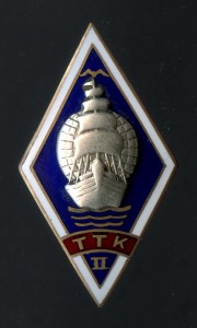 R Ромб мореходка ТТК II мореходное училище Эстонский знак
