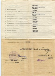 Документы на военных: дипломы, удостоверения и др.