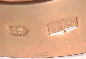 Мужские перстни, золото 585