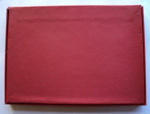 Папка в коробке к грамоте ПВС СССР о вручении знамени В/Ч