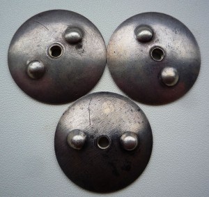 Гайки серебряные 3 шт