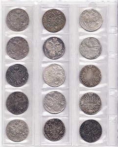 Продам рубли 14 шт 1724 - 1757