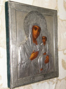 Богородица Озорянская в серебре 84 проба