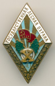 10 лет в Государственной лесной охране, большой, МТХ.