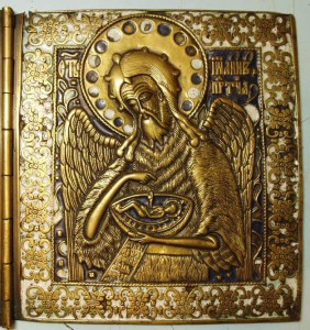 Деисус бронза 14х40см