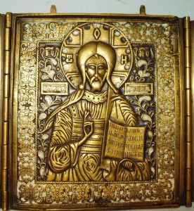 Деисус бронза 14х40см
