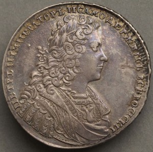 РУБЛЬ  1728 года .