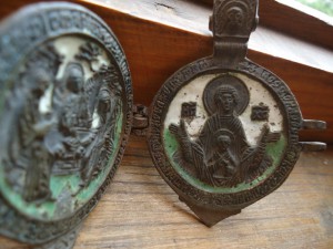 Панагия в эмалях,17в.RRR