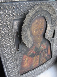 Николай Угодник. Серебро. 1873г.