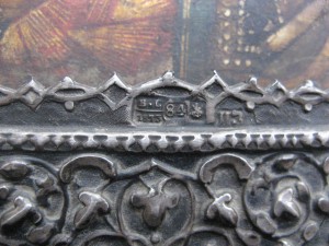 Николай Угодник. Серебро. 1873г.