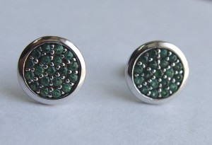 Серьги 585* - Цетрин + Хризолит;   и   Пусеты 585*.