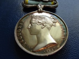 Англия. Медаль «За крымскую войну 1854 г.». Зеркальное поле.