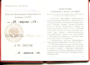 док За трудовую доблесть, Георгадзе, док Ветеран Труда