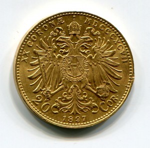 20 корон 1897г.