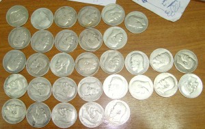 *Кладик Николаевских рублей 72шт
