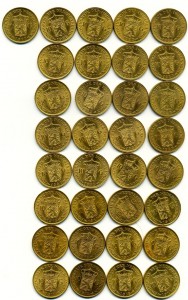 Нидерланды 10 гульденов 33 штуки