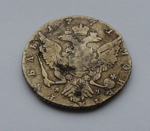 МОНЕТА РУБЛЬ,1771г